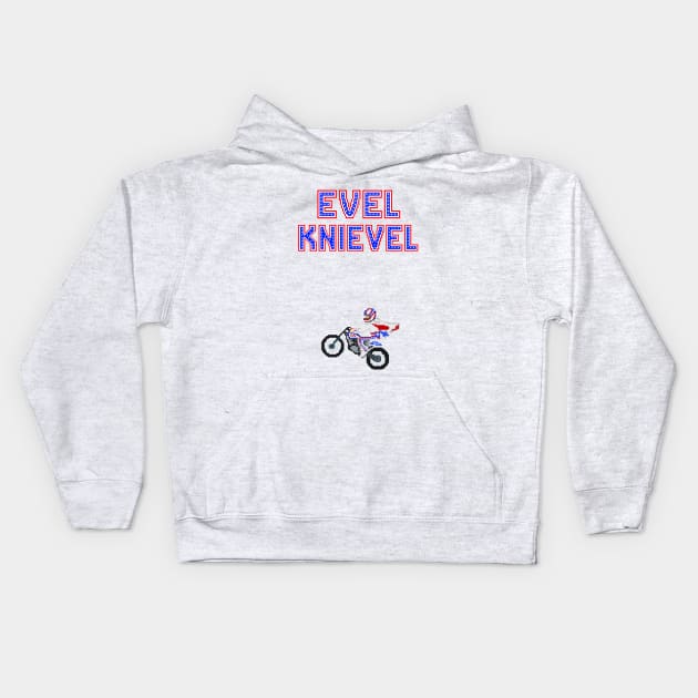 Evil Motorcycle Daredevil Kids Hoodie by TommySniderArt